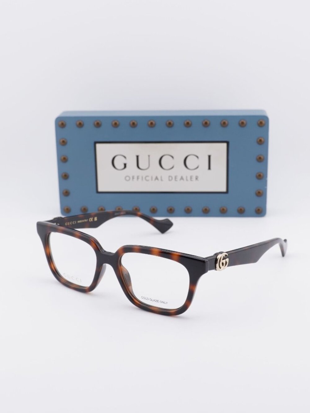 Gucci GG1536O 006 Square Eyeglasses 53mm - Havana